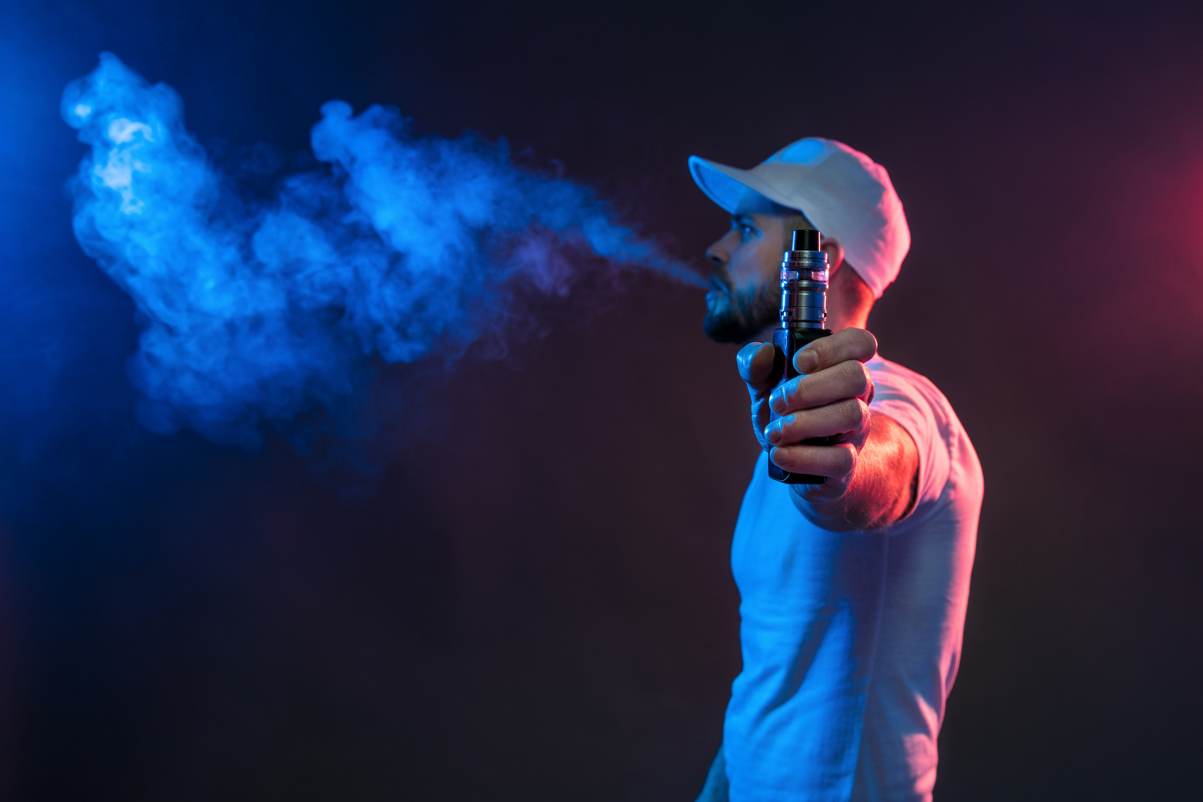 Vaping eliquid from an electronic cigarette